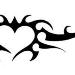 Tribal Heart design for the lower back..